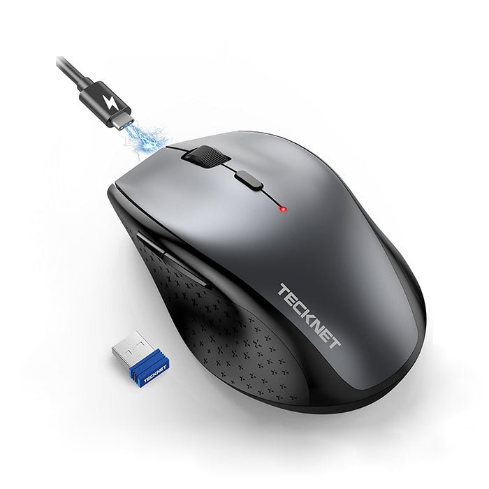 TECKNET Wireless Mouse Rechargeable, 6 Button 6400 DPI