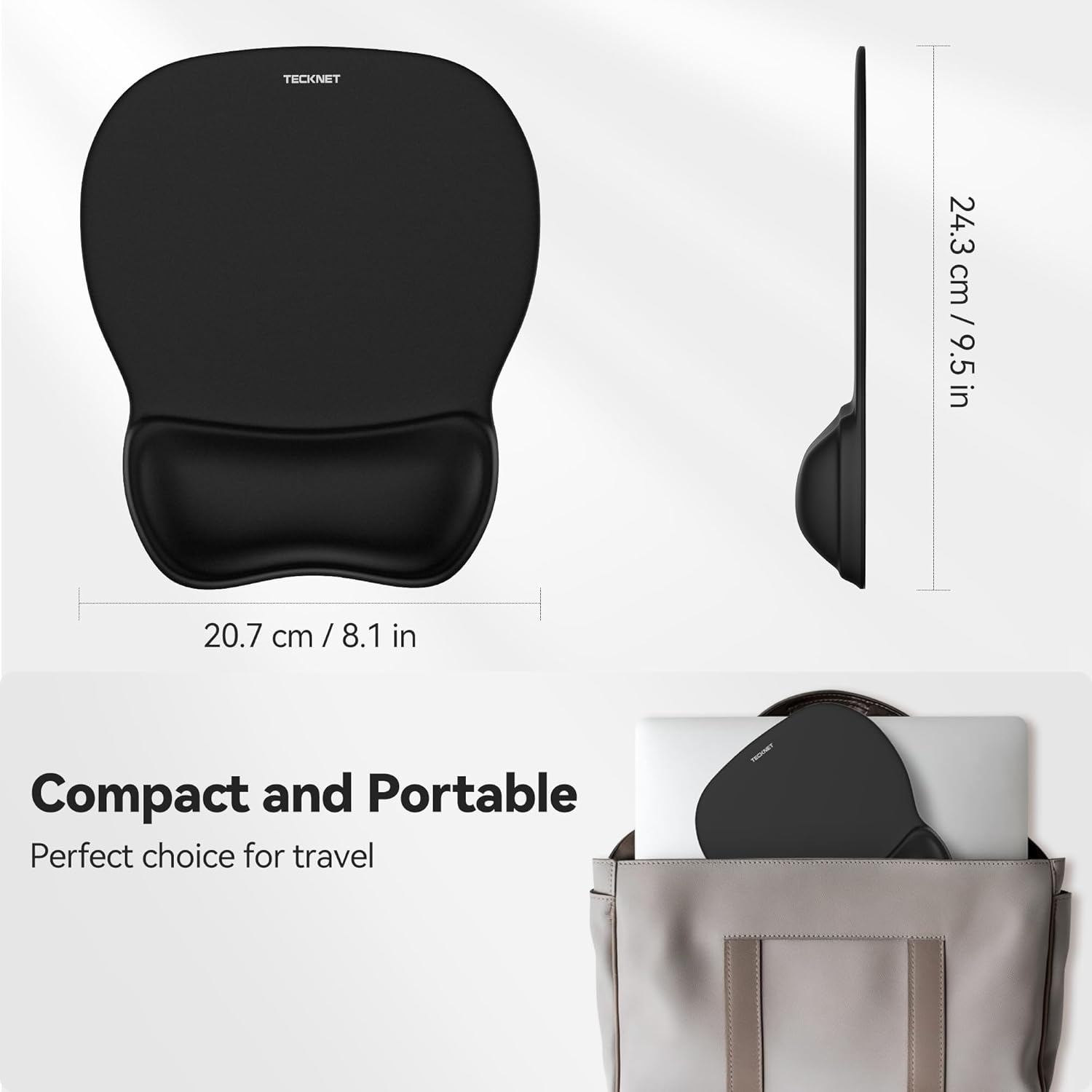 TECKNET Gel Mouse Pad with Wrist Rest