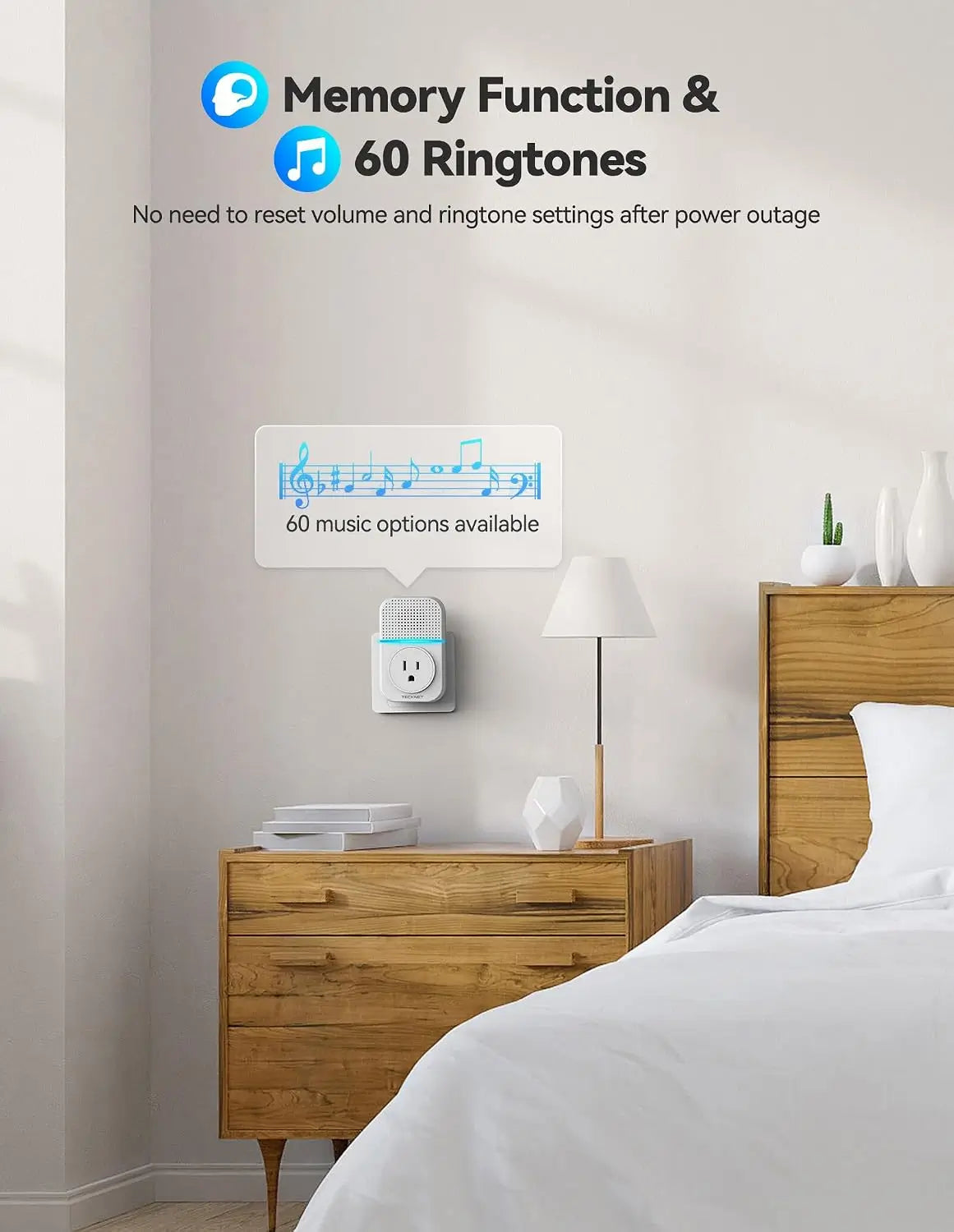 TECKNET Self-Powered Wireless Doorbell