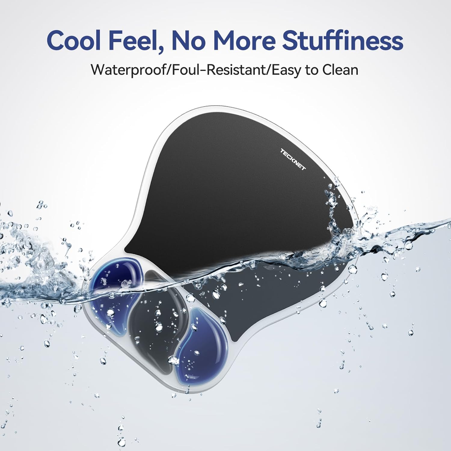 TECKNET Gel Mouse Pad with Wrist Rest