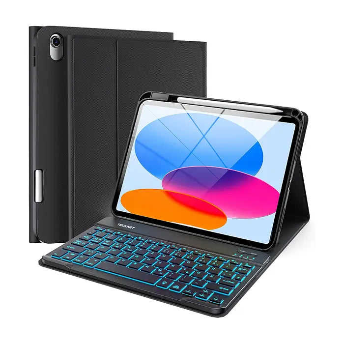 TECKNET for iPad A16 11th/10th Generation Case with Keyboard TK-KB039