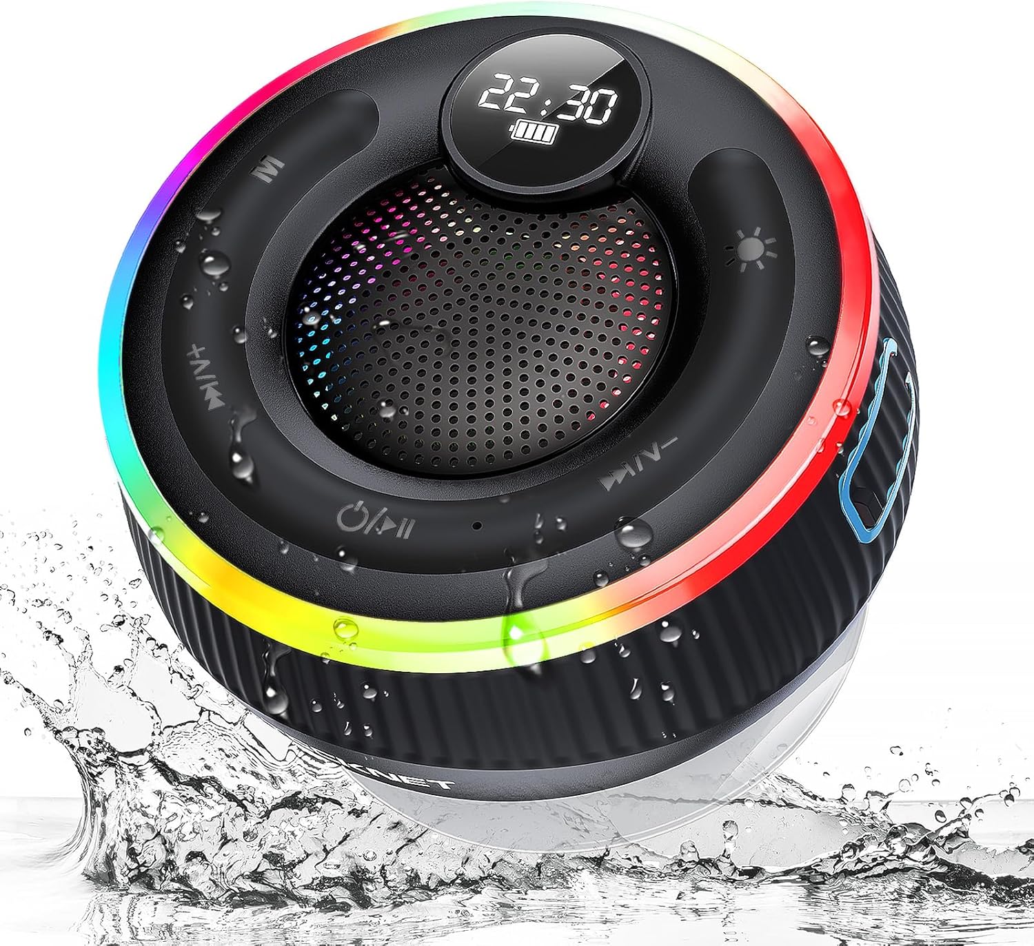 TECKNET Bluetooth Shower Speaker, IPX7 Waterproof