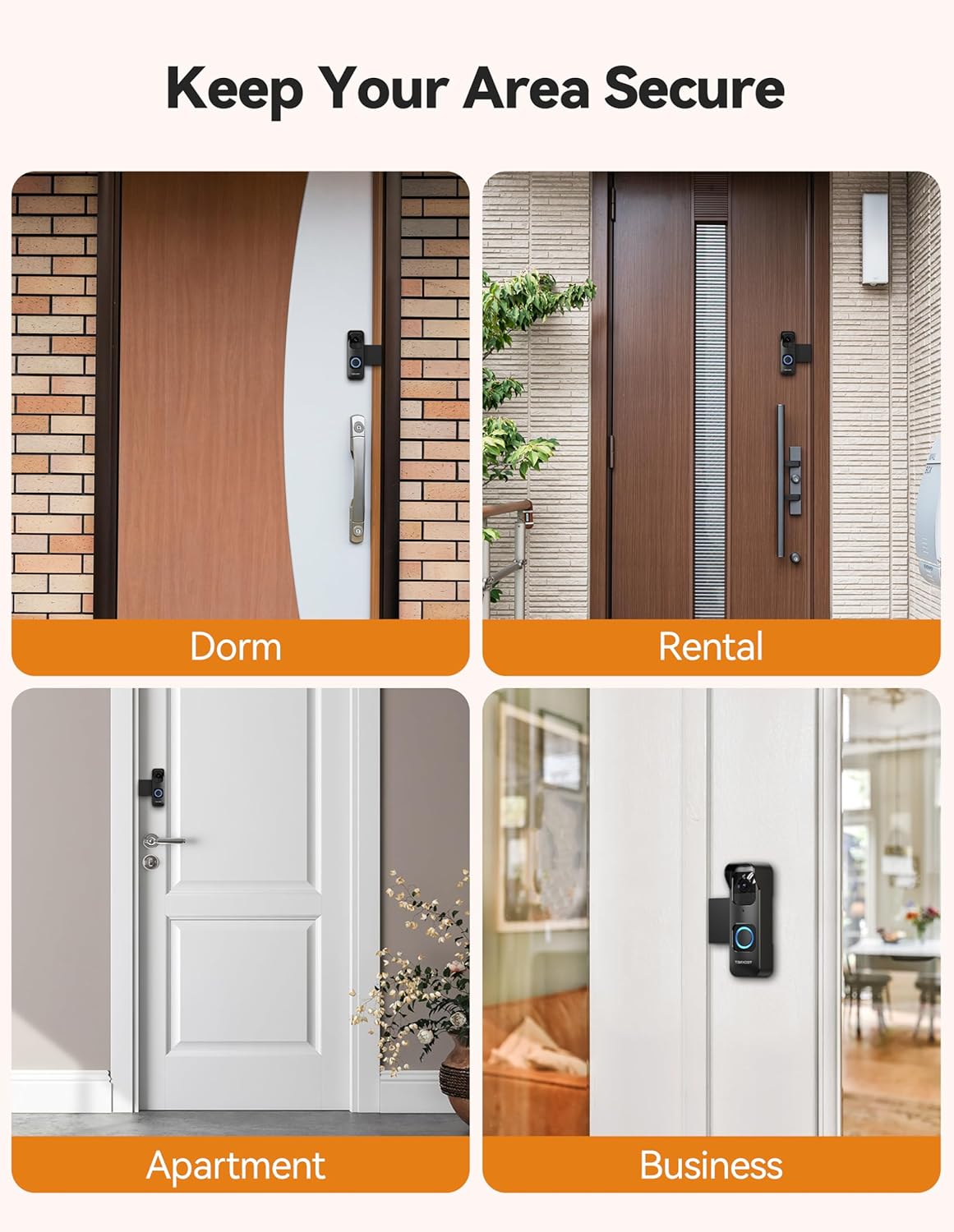 Anti-Theft Blink 1st Gen Doorbell Mount Bracket Wide-Angle(Only for 1st Gen Video Doorbell)