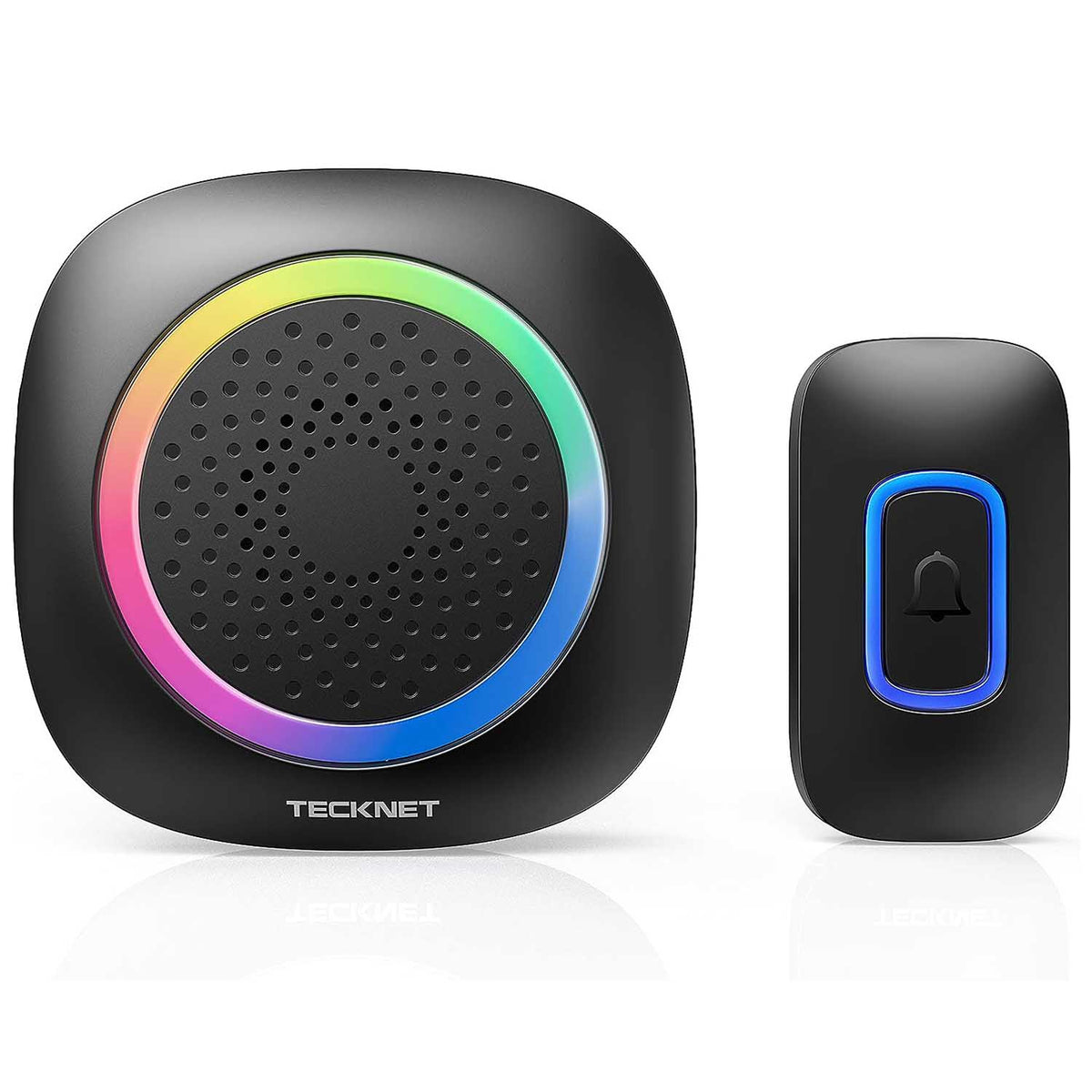 TECKNET  Battery Powered Wireless Doorbell With RGB Light