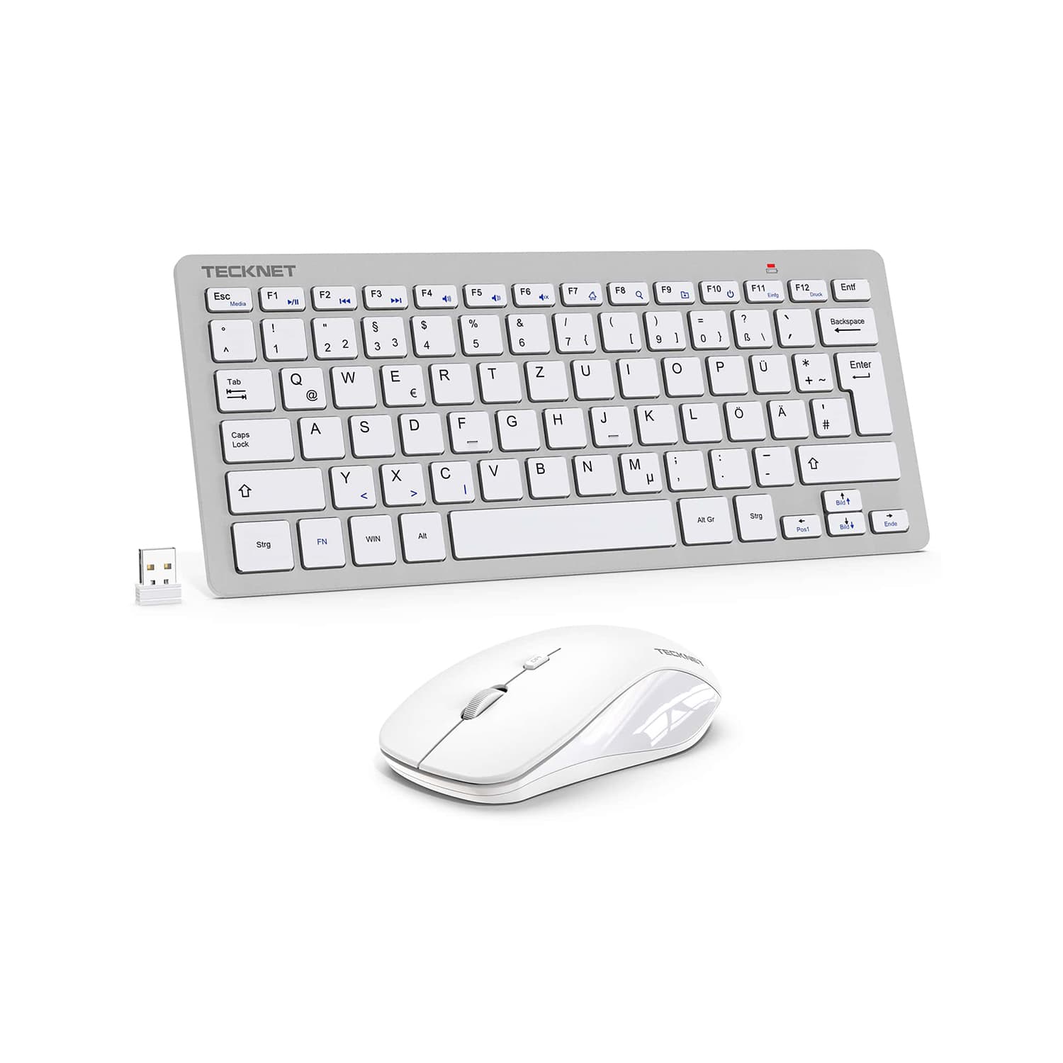 TECKNET Mini Wireless Keyboard and Mouse Combo 2.4GHz