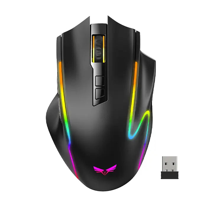 TECKNET Wireless Gaming Mouse,2.4GHz/USB-C, 1000Hz, 7 Custom Buttons 13 RGB