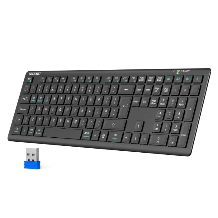TECKNET Ultra-Slim Multi-Device Rechargeable Wireless Keyboard KB005