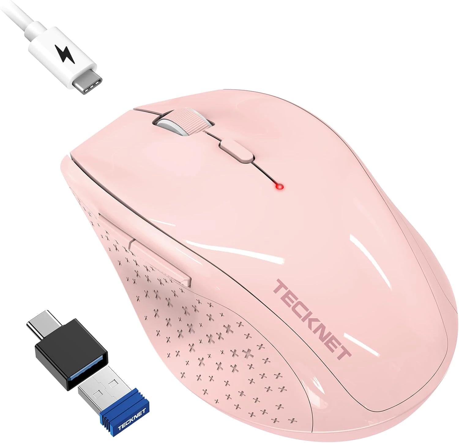 TECKNET Classic Jiggler Mouse, Silent, Rechargeable MS002