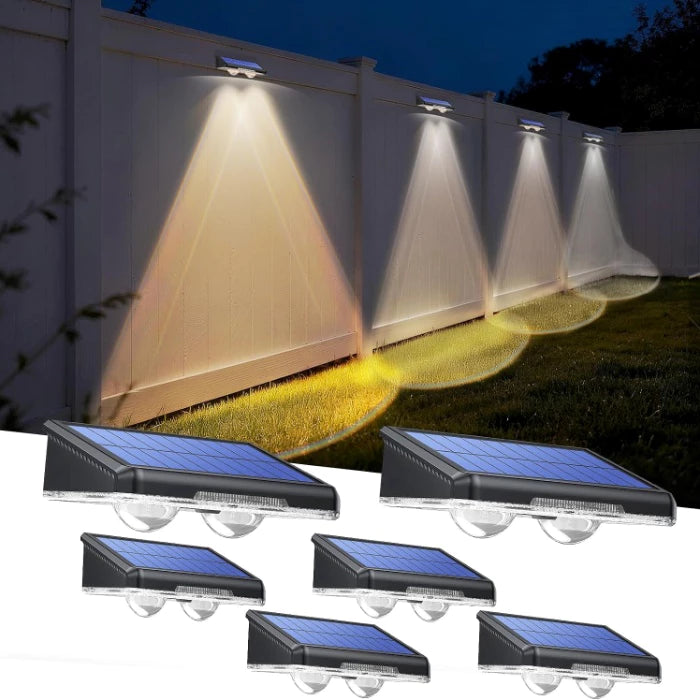 TECKNET 3-Color Solar Fence &amp; Accent Lights TK-SL007