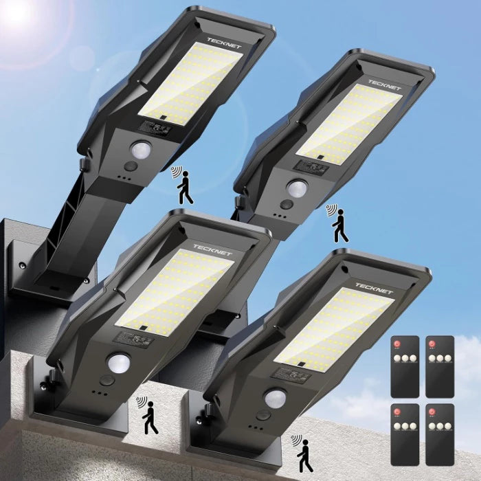 TECKNET Solar Street &amp; Flood Lights with Remote TK-SL010