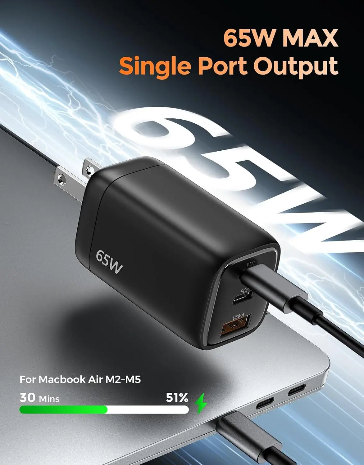 TECKNET 65W USB C Charger