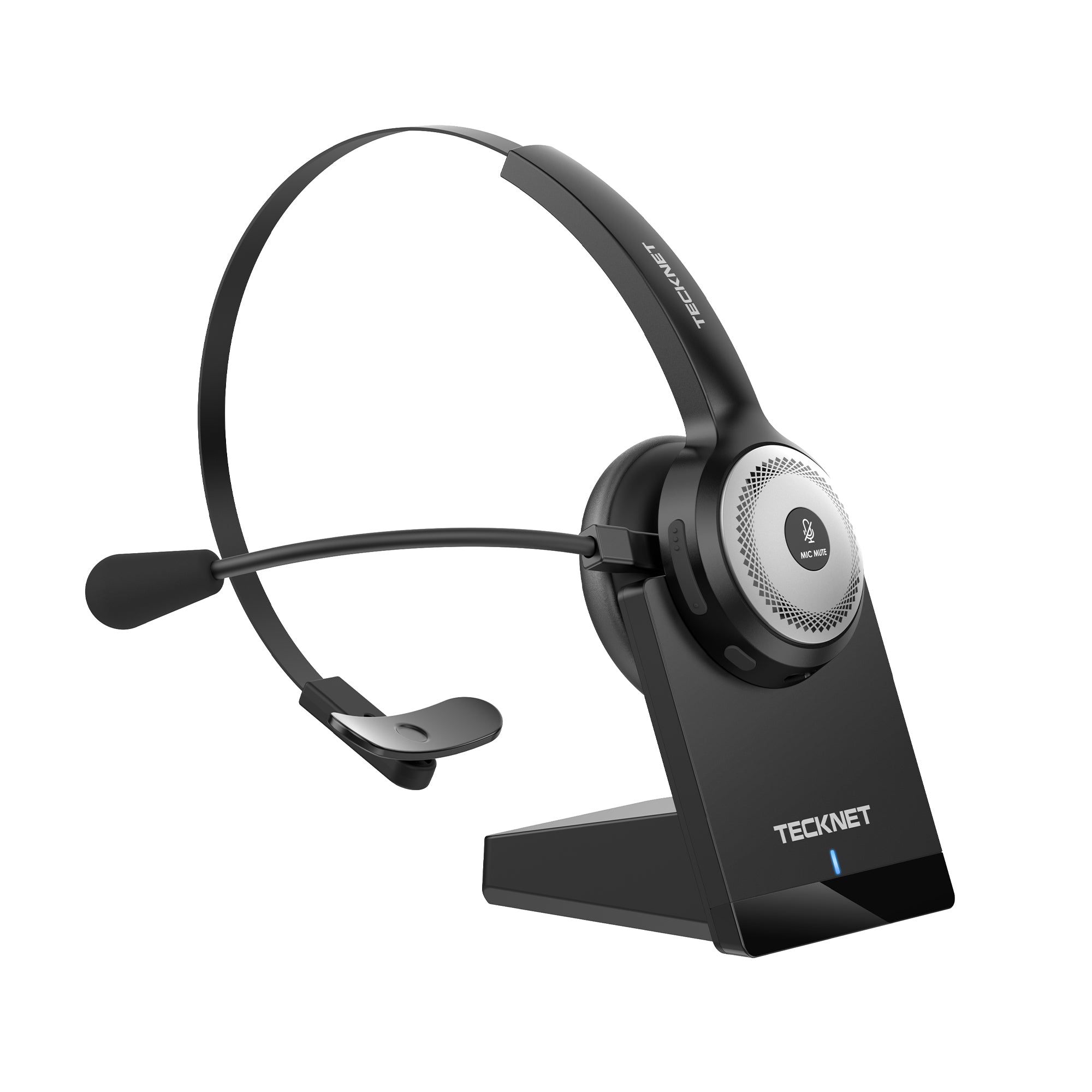 TECKNET Wireless Headset W/ Pogo Charging Dock