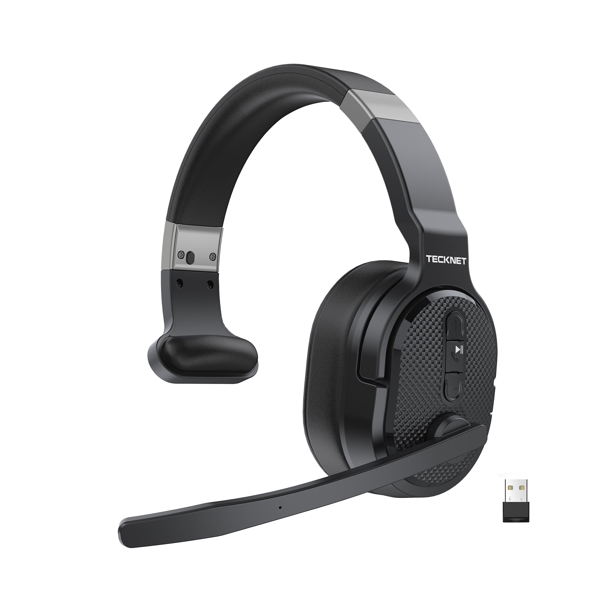 TECKNET Bluetooth Headset With ENC Dongle