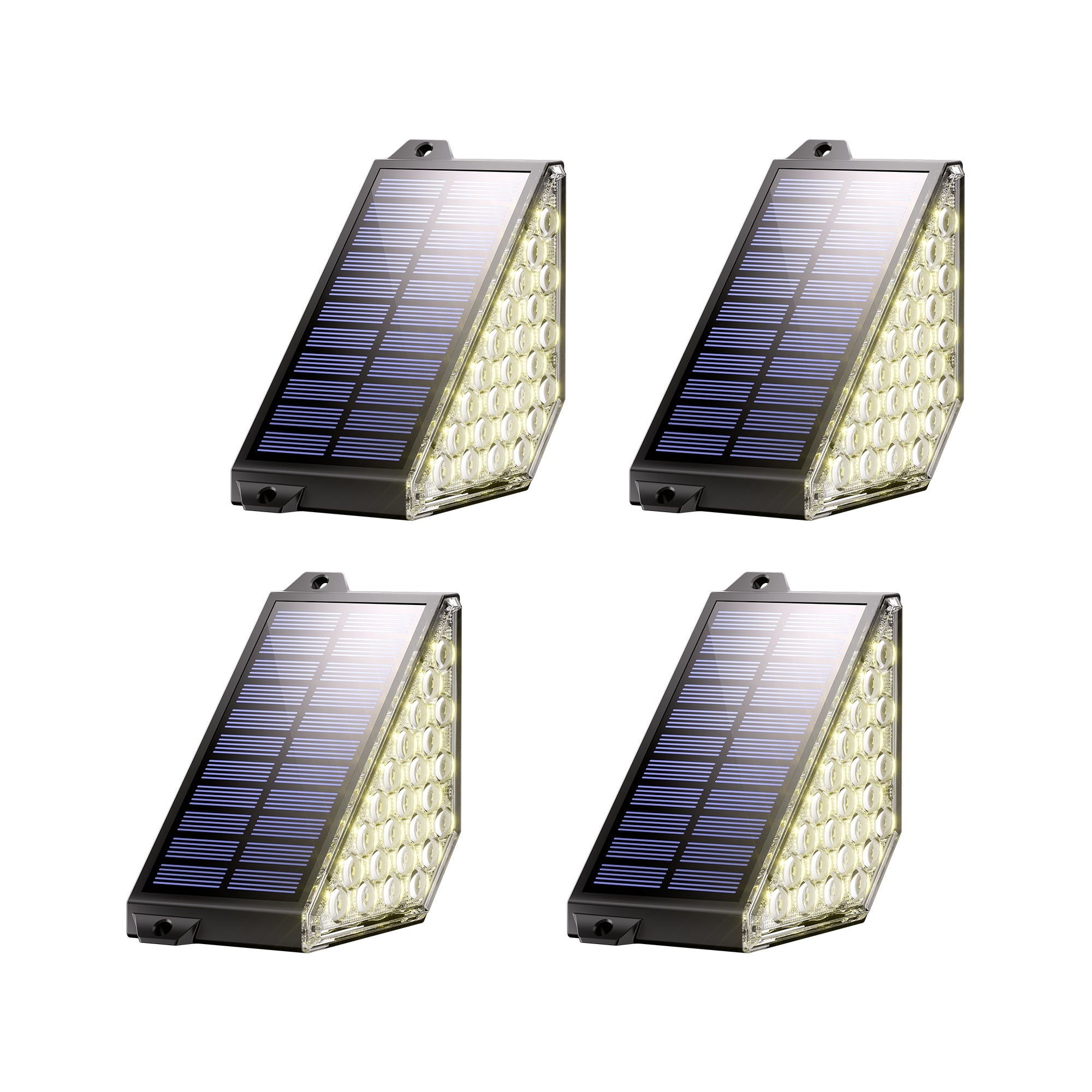 TECKNET Solar Step Lights for Outside, 2 Modes Brightness Adjustable