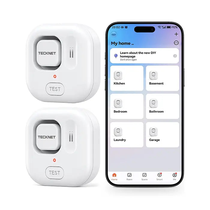 TECKNET WiFi Water Leak Detector, Smart Leak Sensor with App Alerts