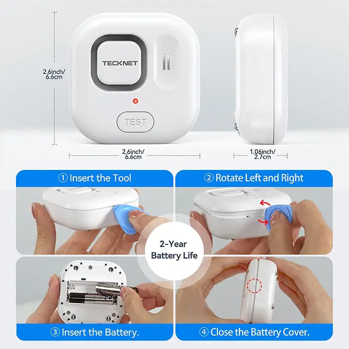 TECKNET WiFi Water Leak Detector, Smart Leak Sensor with App Alerts