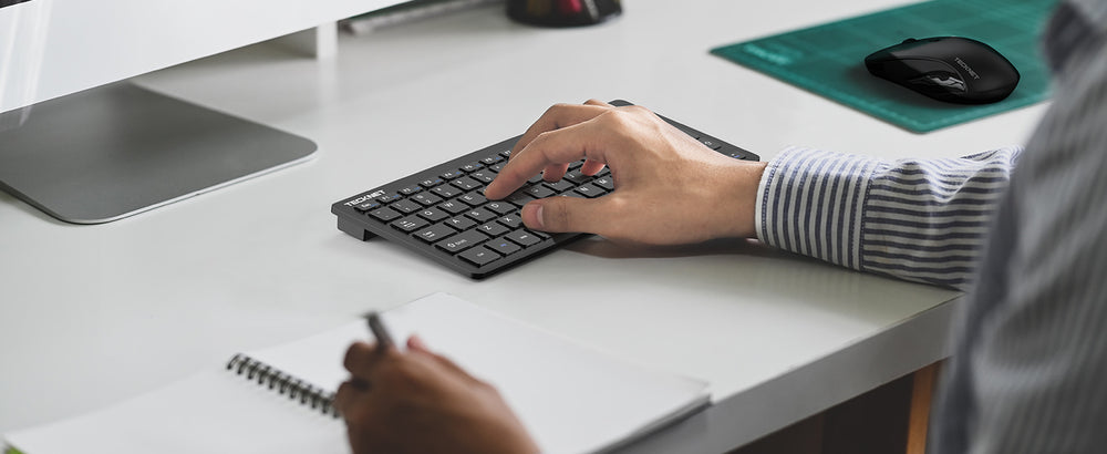 TECKNET Mini Wireless Keyboard and Mouse Combo 2.4GHz X315