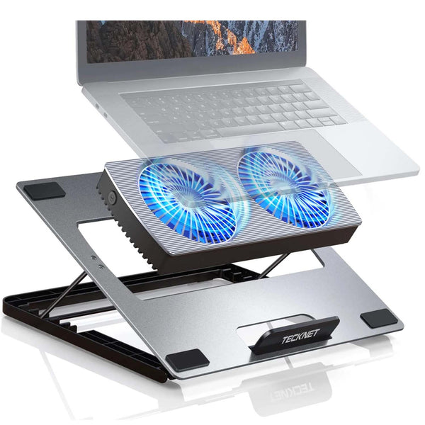 TECKNET Laptop Cooling Pad, Adjustable Aluminum Laptop Stand