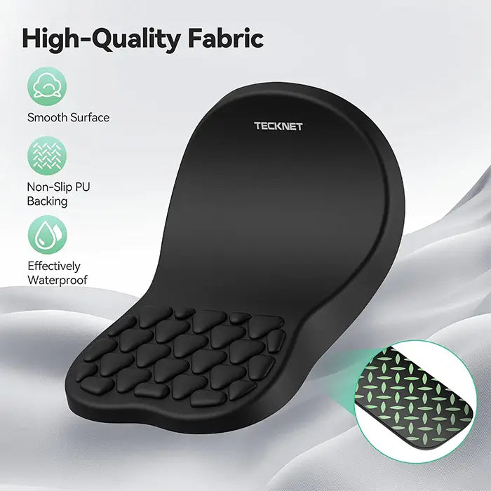 TECKNET Keyboard Wrist Rest and Mouse Pad 2 in 1 Set with Wrist Support