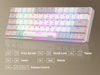 TECKNET 60% Mechanical Gaming Keyboard, Ultra-Compact Wired RGB Backli