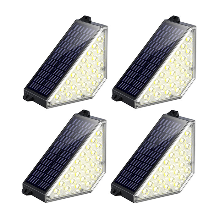 TECKNET Solar Step Lights for Outside, 2 Modes Brightness Adjustable