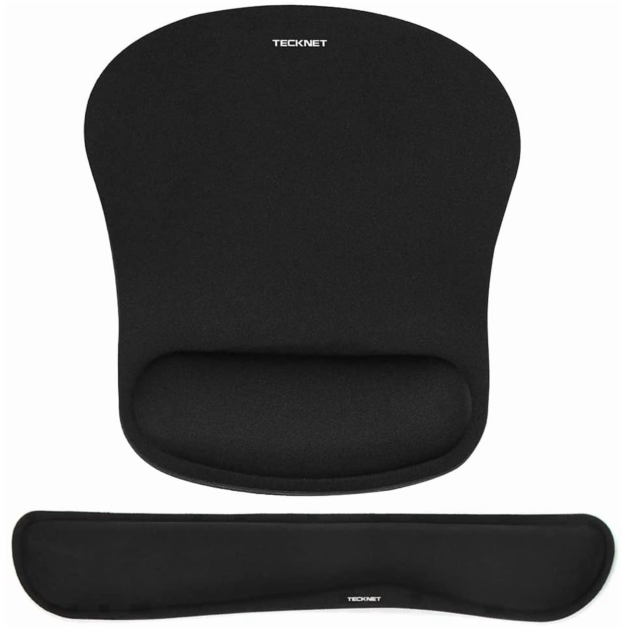 TECKNET BASICS Keyboard Wrist Rest & Mouse Pad Set, Ergonomic Memory Foam Support for Computer/Laptop, Pain Relief & Easy Typing - Black