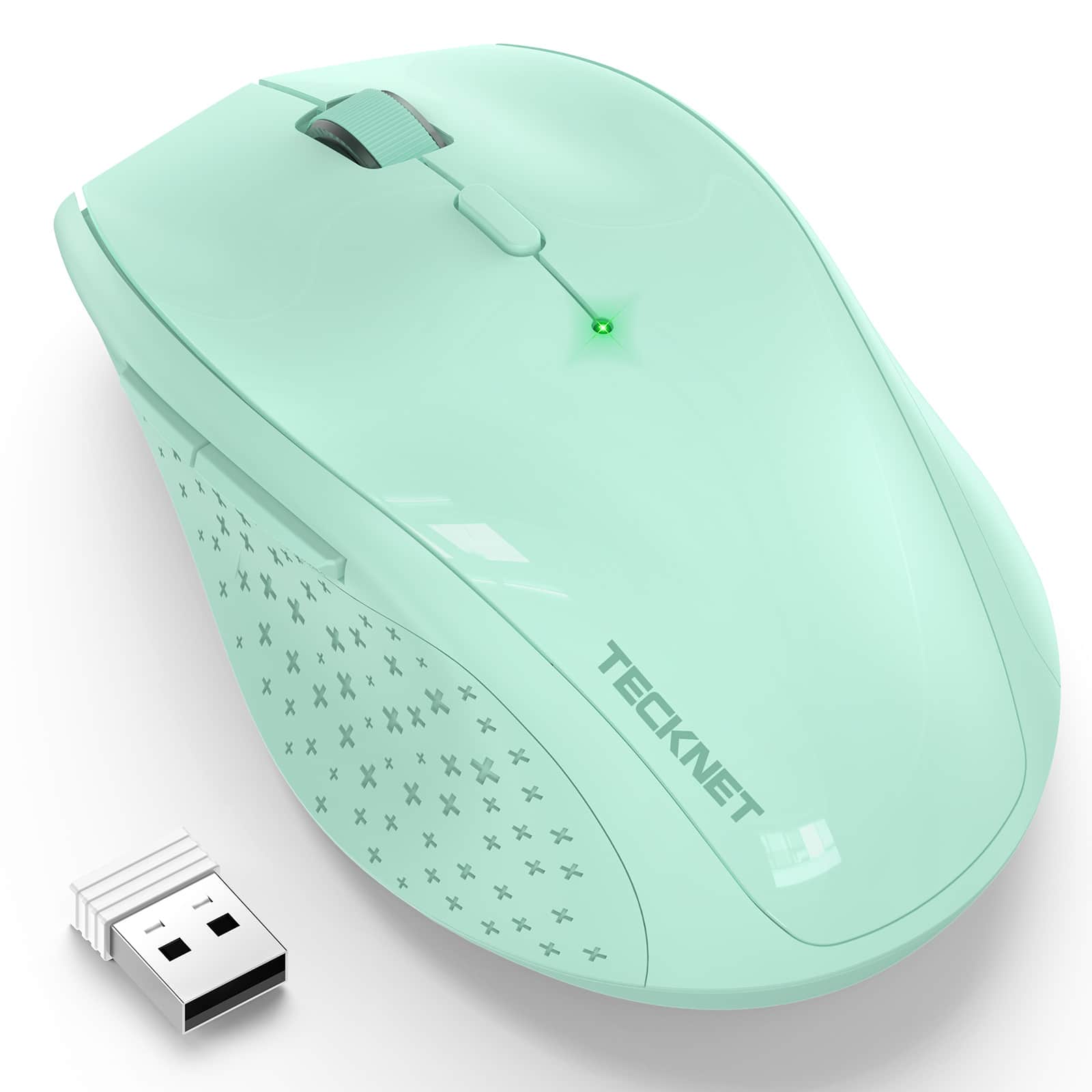 TECKNET Wireless Mouse, 2.4G USB Computer Mouse with 6-Level Adjustabl