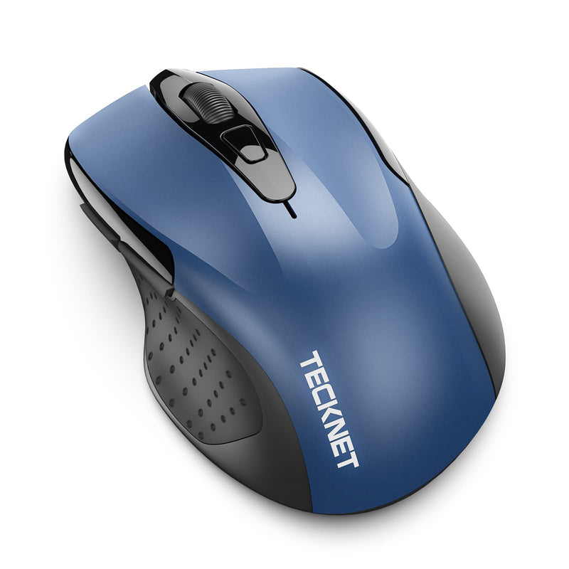 TECKNET Bluetooth Wireless Mouse, 5-Level 3200 DPI, Computer Mouse with 6 Buttons