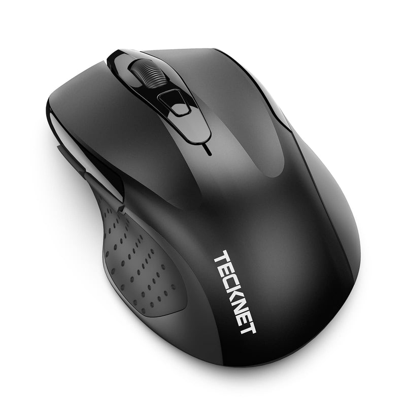 TECKNET Bluetooth Wireless Mouse, 5-Level 3200 DPI, Computer Mouse with 6 Buttons