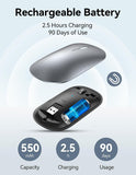 TECKNET Rechargeable 4000 DPI Bluetooth Mouse