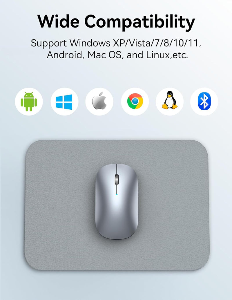 Bluetooth Mouse Slim, Silver