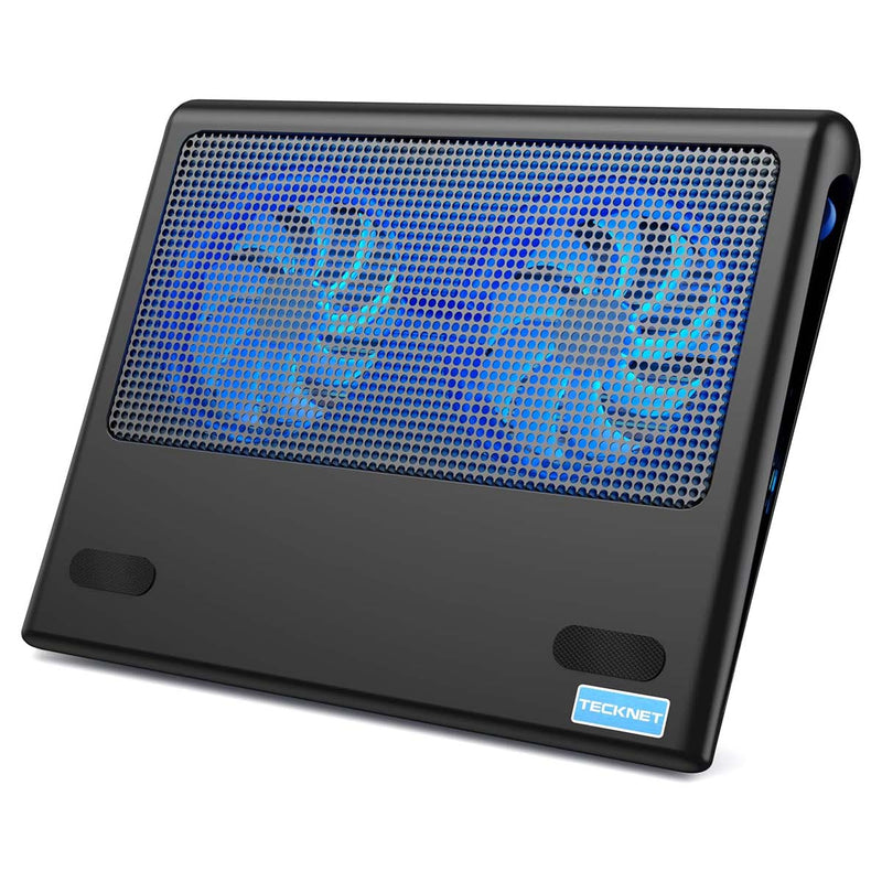 TECKNET Laptop Cooling Pad, Cooler Cooling Pad Stand with 2 USB Powered  Fans, Fits 12-16 Inches