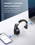 TECKNET Bluetooth Headset with ENC Dongle