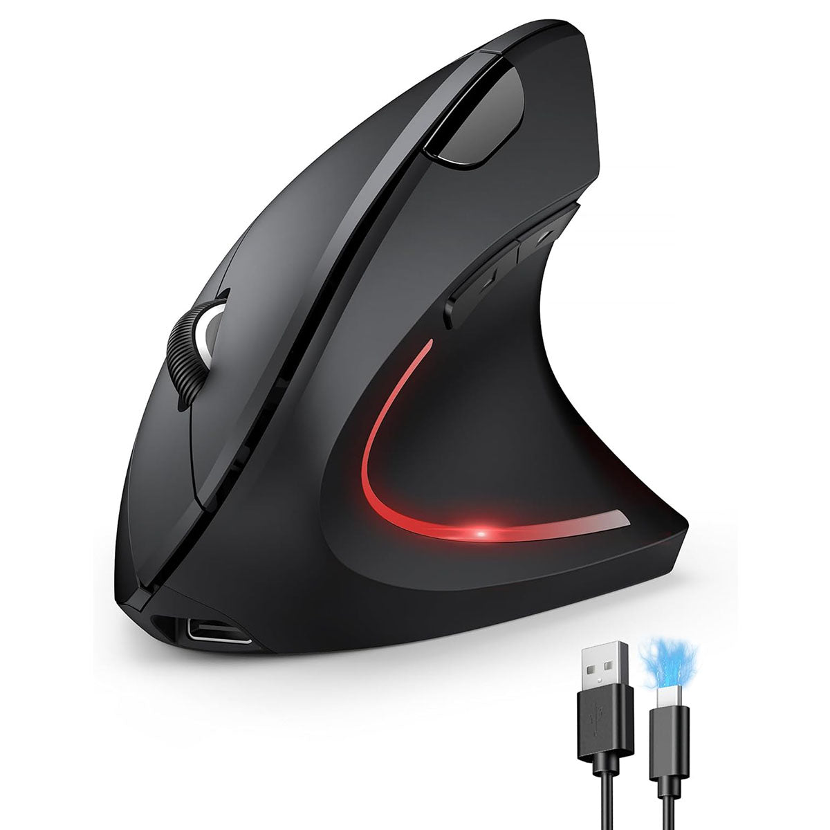 TECKNET Ergonomic Mouse, Wireless Vertical Mouse, 5 Adjustable DPI Levels