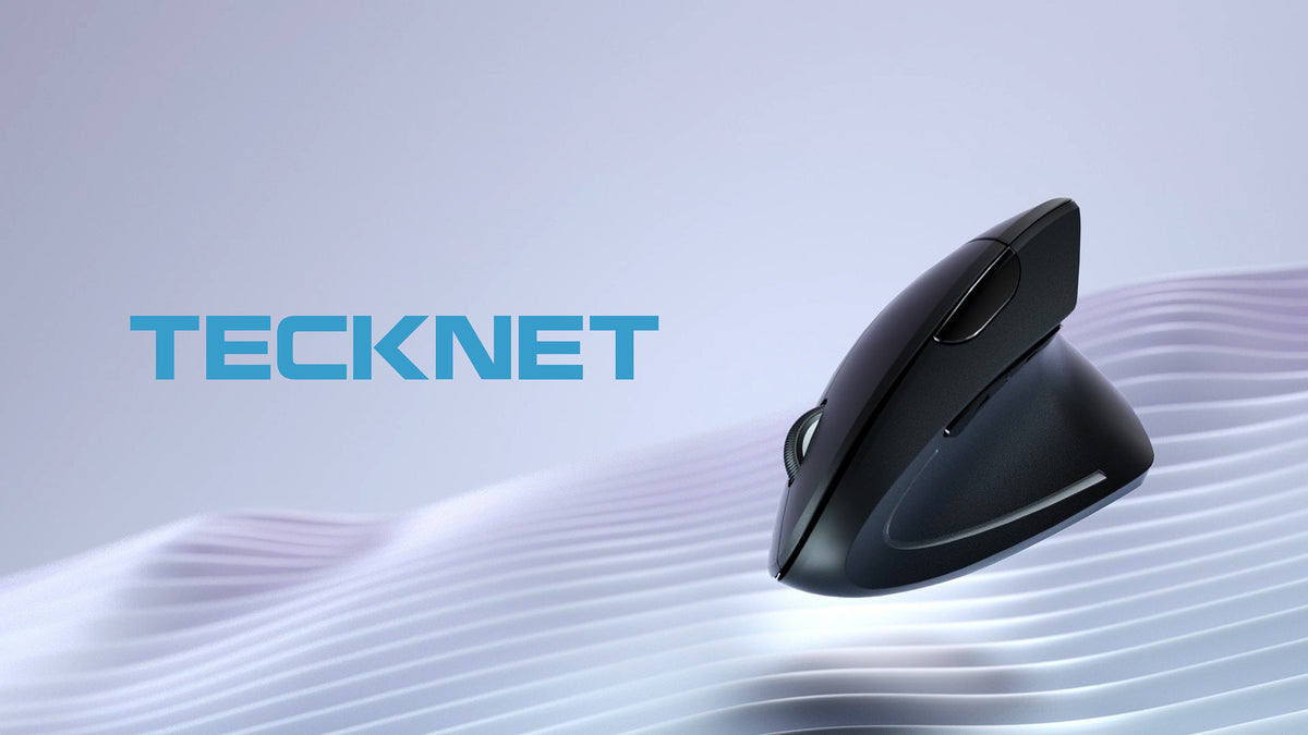 TECKNET Ergonomic Mouse, 2.4G Wireless Silent Mouse with 4800 DPI