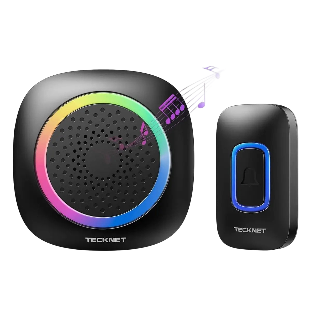 TECKNET Wireless Doorbell Chime with RGB Light