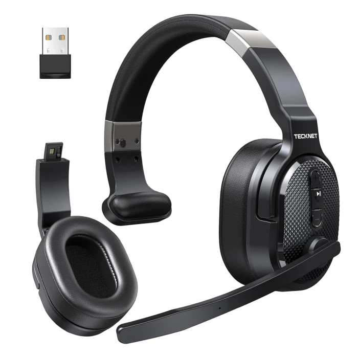 TECKNET Wireless Bluetooth Headset 3 EQ USB Dongle TK-HS005