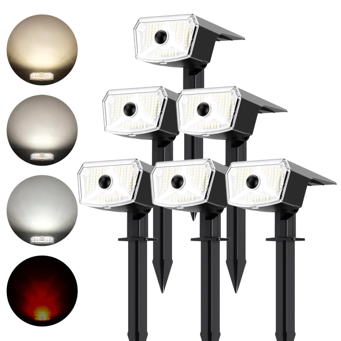 TECKNET 108 LED Outdoor Solar Spot Lights (4-Pack/6-Pack)TK-SL041