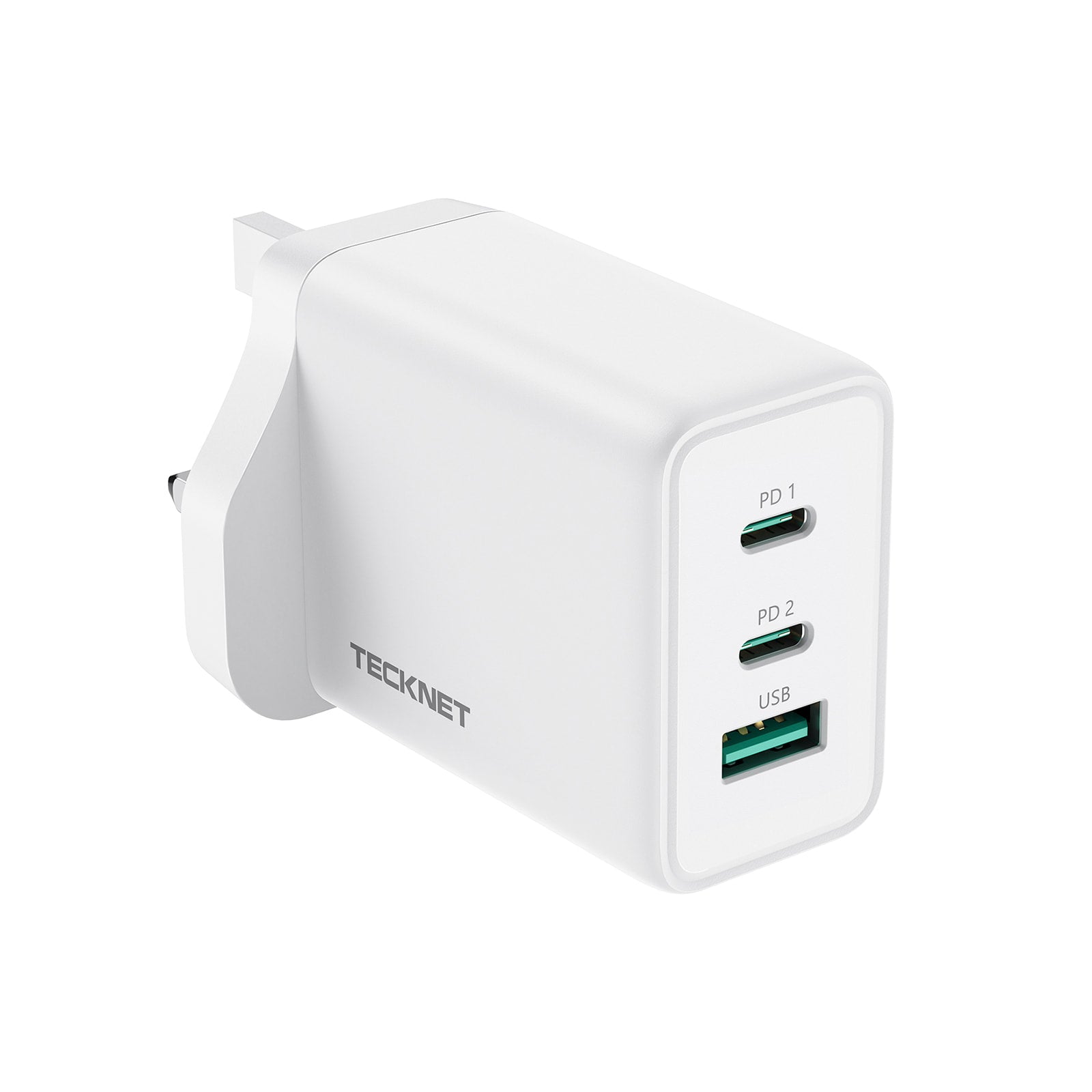 TECKNET 65W 3-Port USB C  GaN Fast Charger
