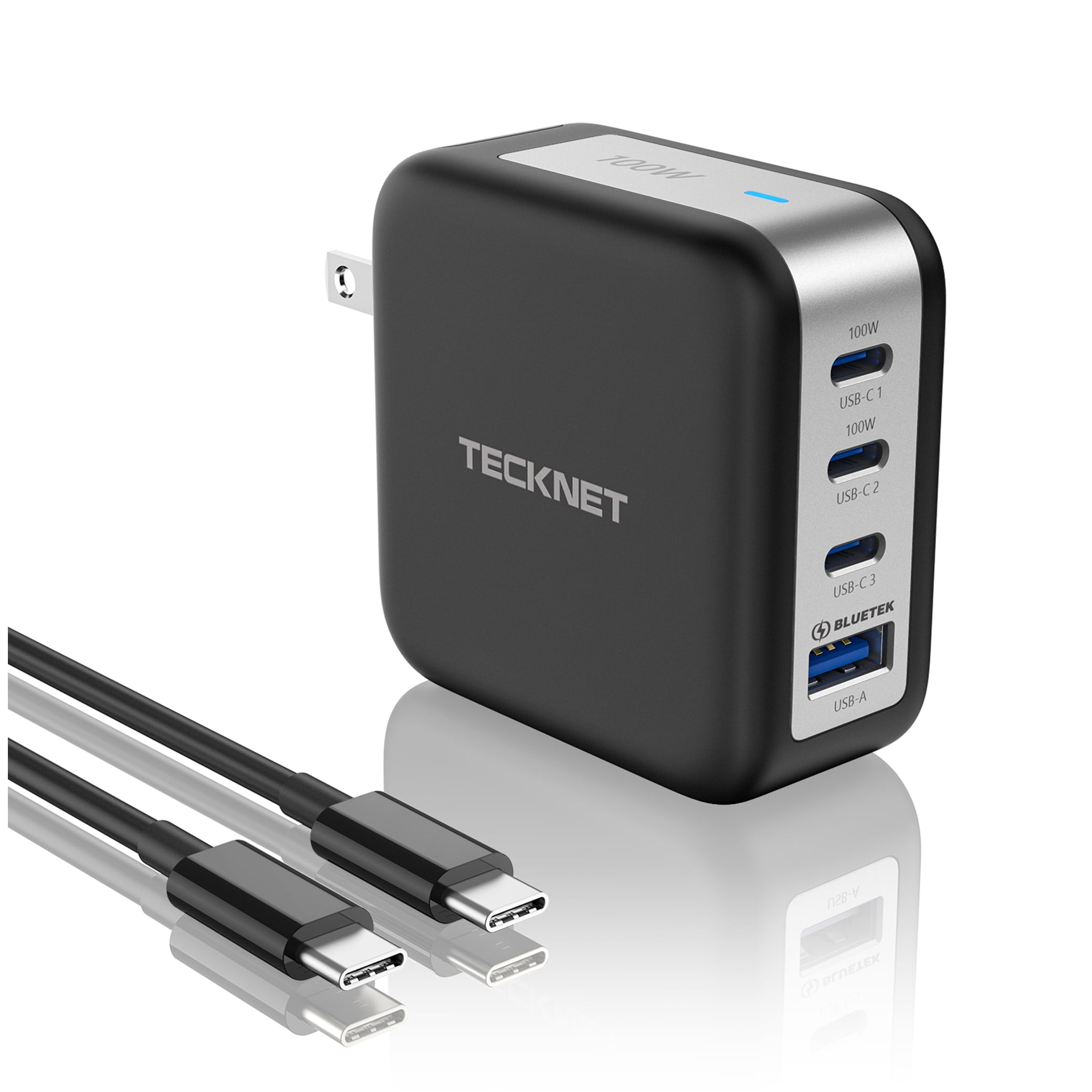 TECKNET GaN Ⅲ Portable USB C Wall Charger 100W