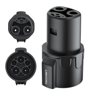 TECKNET J1772 to Tesla Charger Adapter, Max 80A 240V AC Fast Charging IP089