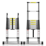 TECKNET Telescopic Ladder 3.8M/12.5FT, Max Load 150kg/330lbs