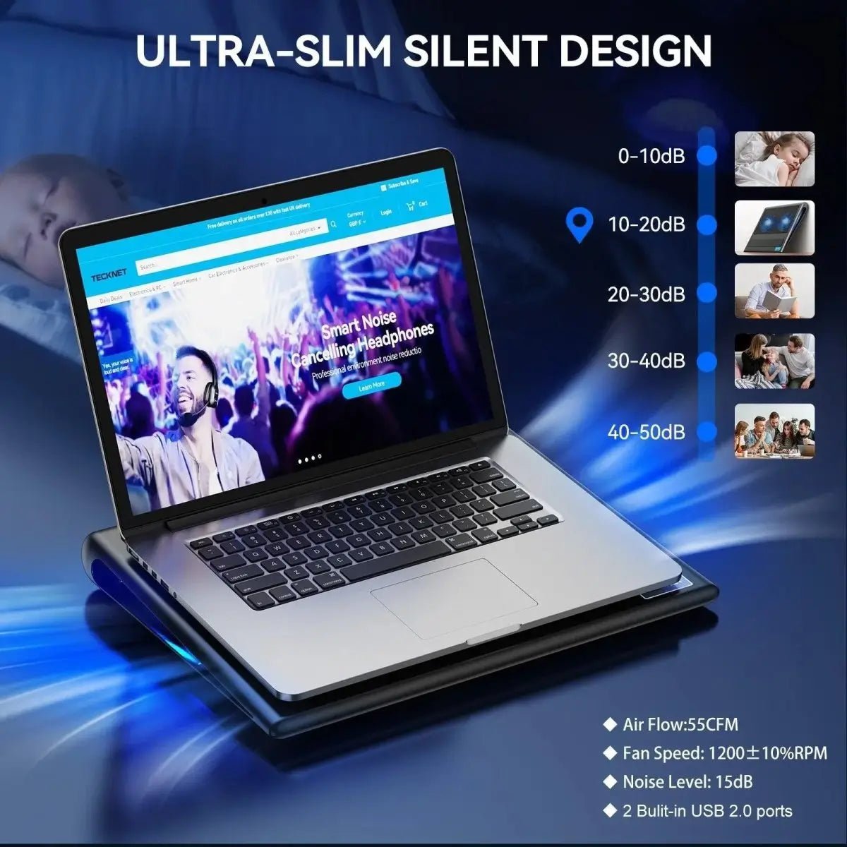 TeckNet N5 Laptop Cooling Pad - Thumbnail 4