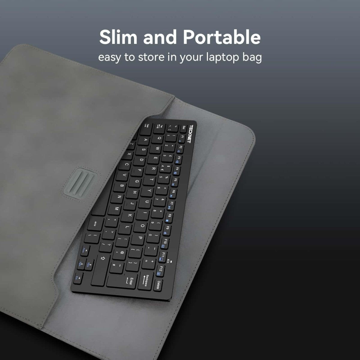 TECKNETTECKNET 2.4G Slim Silent Wireless Keyboard - [Color/Material] [Main Feature] for [Target Device/Scenario]
