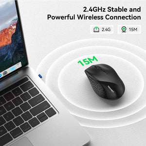 TECKNETTECKNET 2.4G Wireless Mouse 6 - Level 4800 DPI - [Color/Material] [Main Feature] for [Target Device/Scenario]