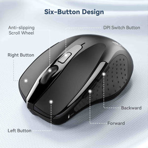 TECKNETTECKNET 2.4G Wireless Silent Mouse 4000 DPI - [Color/Material] [Main Feature] for [Target Device/Scenario]
