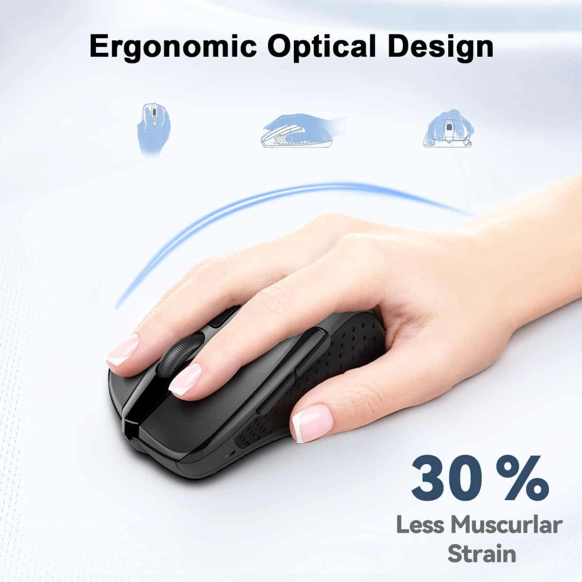 TECKNETTECKNET 2.4G Wireless Silent Mouse 4000 DPI - [Color/Material] [Main Feature] for [Target Device/Scenario]