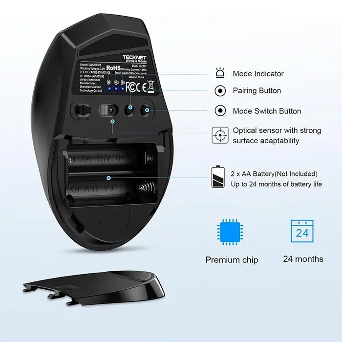 TECKNETTECKNET 3 - Device Bluetooth Mouse