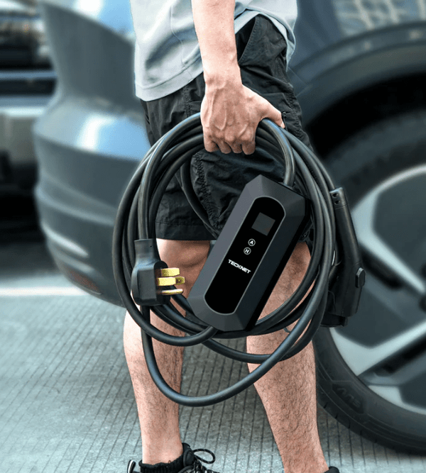 Tecknet 32A Level 1/Level 2 Portable EV Charger with LCD Touch Screen