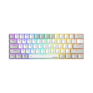 TECKNETTECKNET 60% Mechanical Gaming Keyboard, Ultra - Compact Wired RGB Backlit Keyboard